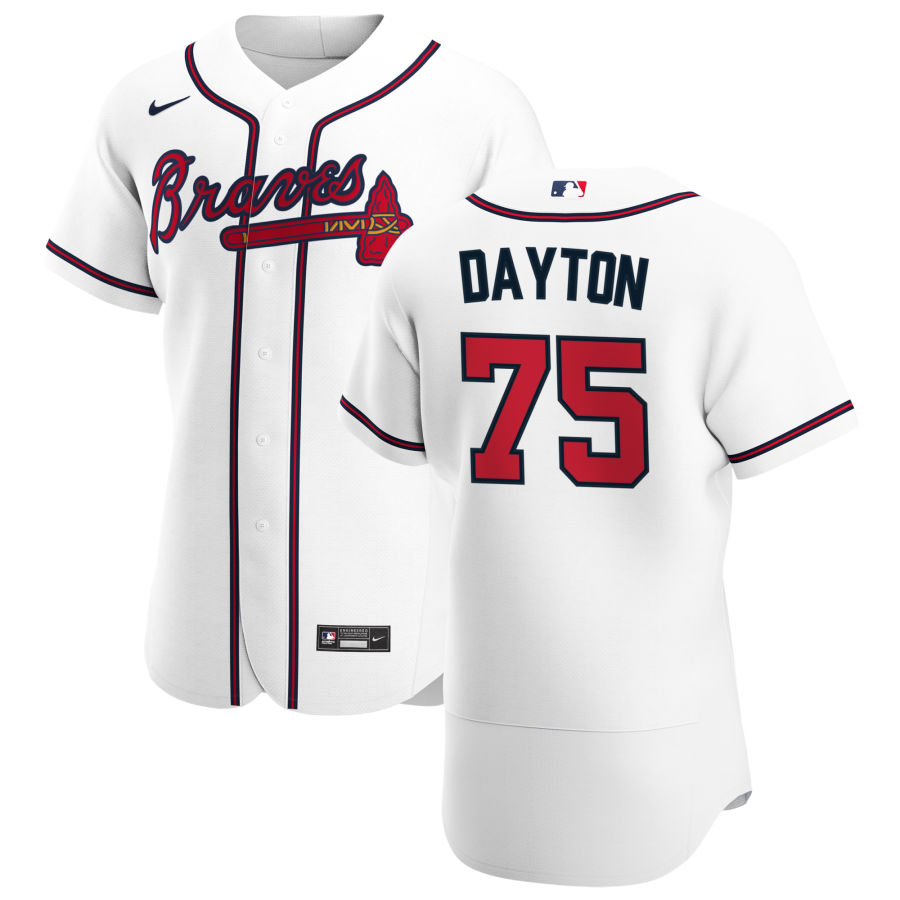 Atlanta Braves #75 Grant Dayton Men Nike White Home 2020 Authentic Player MLB Jersey->atlanta braves->MLB Jersey
